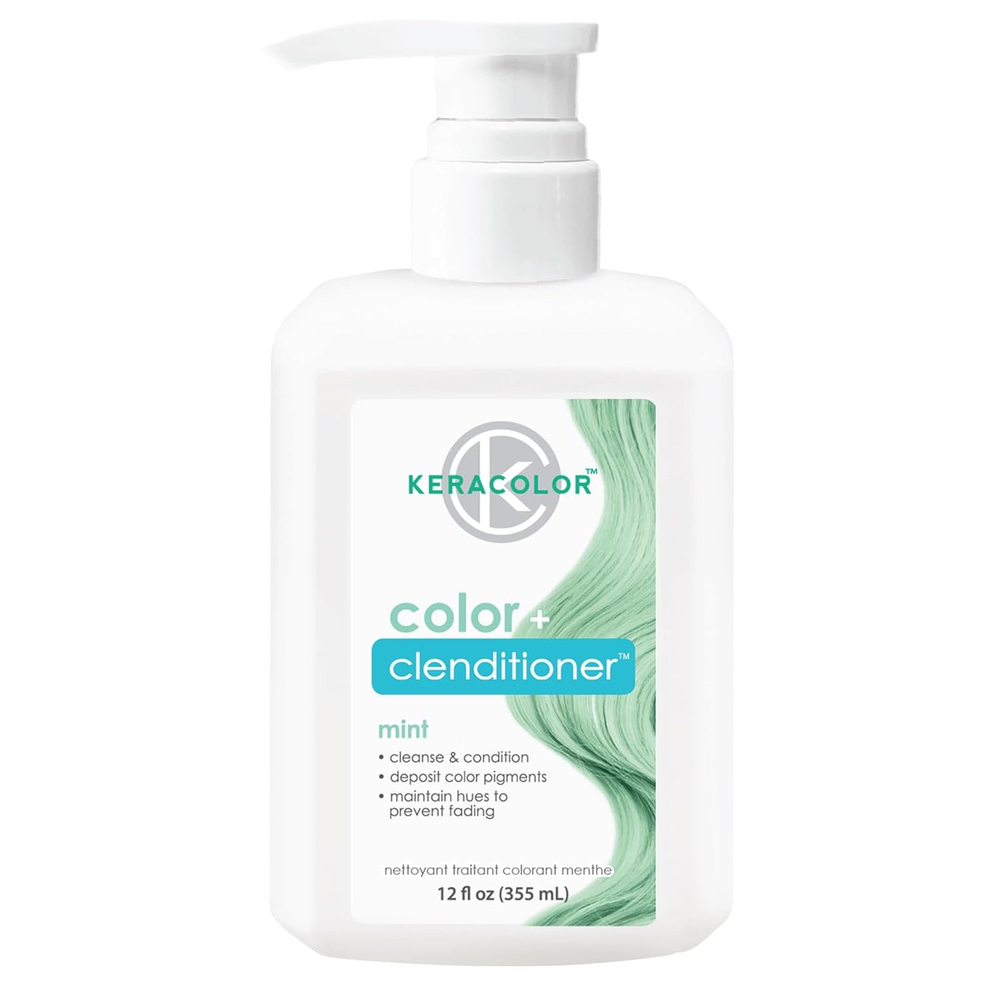 Keracolor Color + Clenditioner | 3-In-1 Color-Depositing Conditioner | 12 Fl Oz