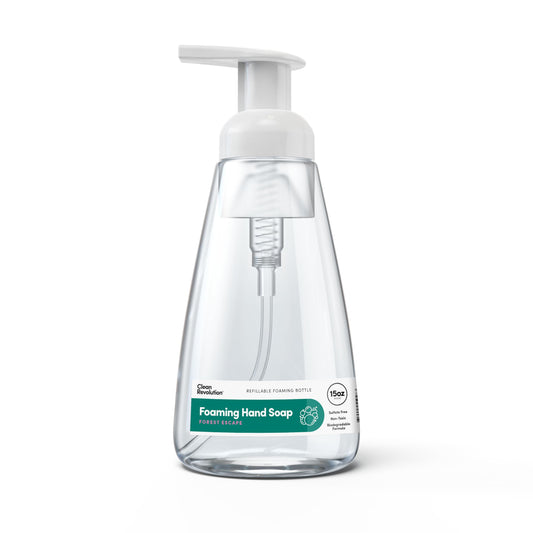 Clean Revolution Foaming Hand Soap, Gentle, Moisturizing, Ready To Use Formula, Real Essential Oils, Gluten Free, Forest Escape,