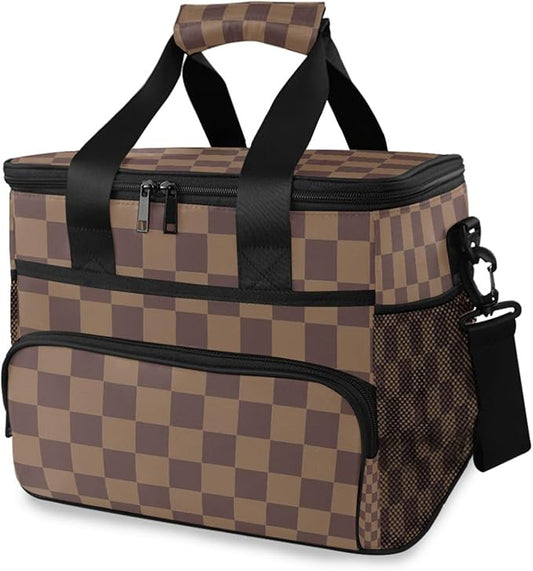 Cooler Bag Insulated Picnic Bag Large Lunch Box Reusable Tote Bag Soft Sided Portable Beach Cooler Grocery Camping