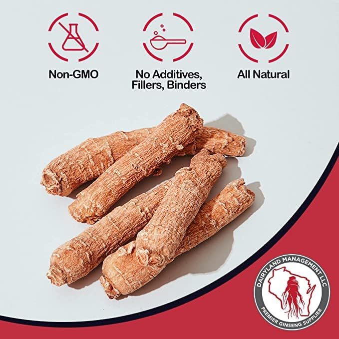 Red Panax Ginseng Powder with Natural Ginsenosides (8 oz)- Supports Healthy Energy, Vitality, Mood and More, Korean Panax Ginseng Root Powder for Smoothies, Coffee or Drinks (1 Pack)