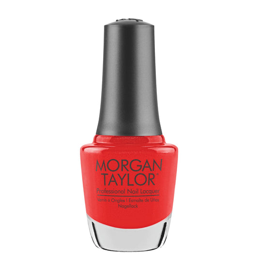Morgan Taylor Nail Lacquer (Flamingo Float) Red Nail Polish, Finger Nail Polish, Long Lasting Nail Polish, Red Nail Lacquer, Fin