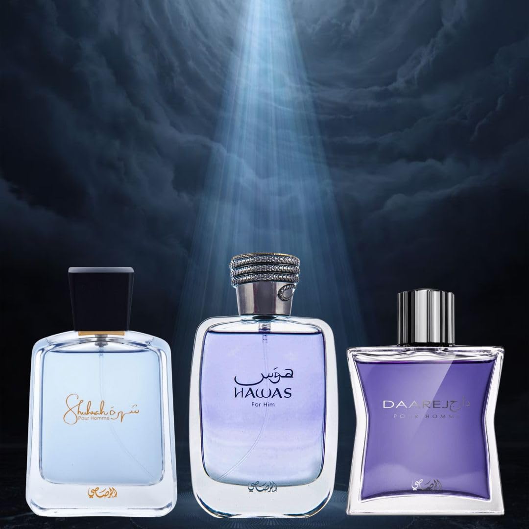 RASASI Hawas & Daarej Arabian Perfume Bundle for Men | Long-Lasting Scents 100ML