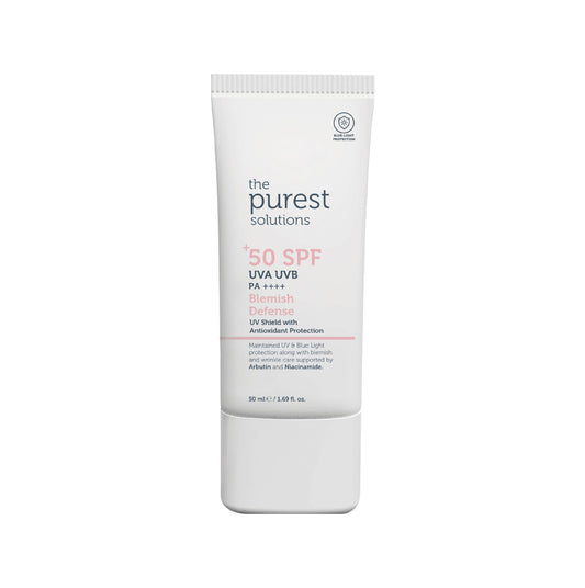 The Purest Solutions Blemish Defense (Uv Shield With Antioxidant Protection Spf 50+) - 8H Uva Protection, Arbutin & Niacinamide