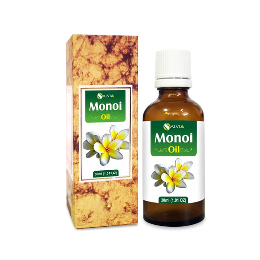 Salvia Monoi Oil - Pure Infused Oil For Hair And Skin Care | Diy Home Use - Stronger, Shinier Hair - 30 Ml