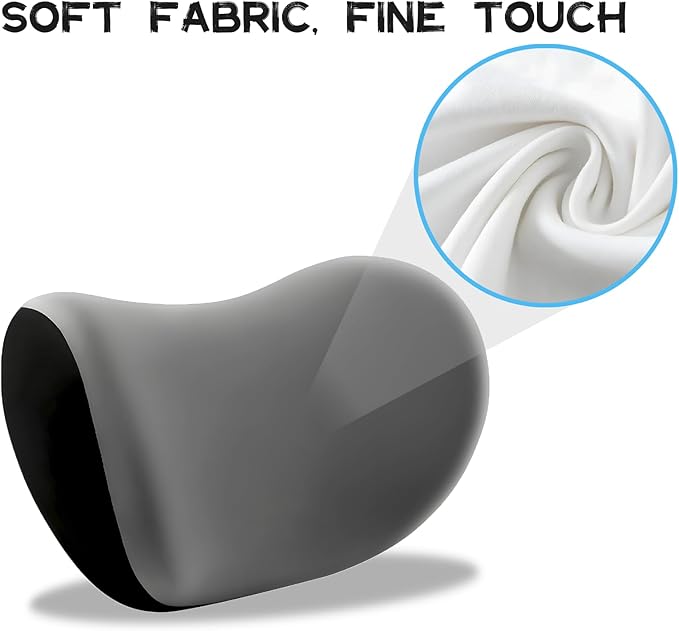 Car Headrest & Lumbar Support Cushion, Car Headrest and Lumbar Support, Ergonomic Car Seat Headrest & Lumbar Cushion, Car Head Rest and Lumbar Pillow Set for Neck Back Pain Relief (Brown)