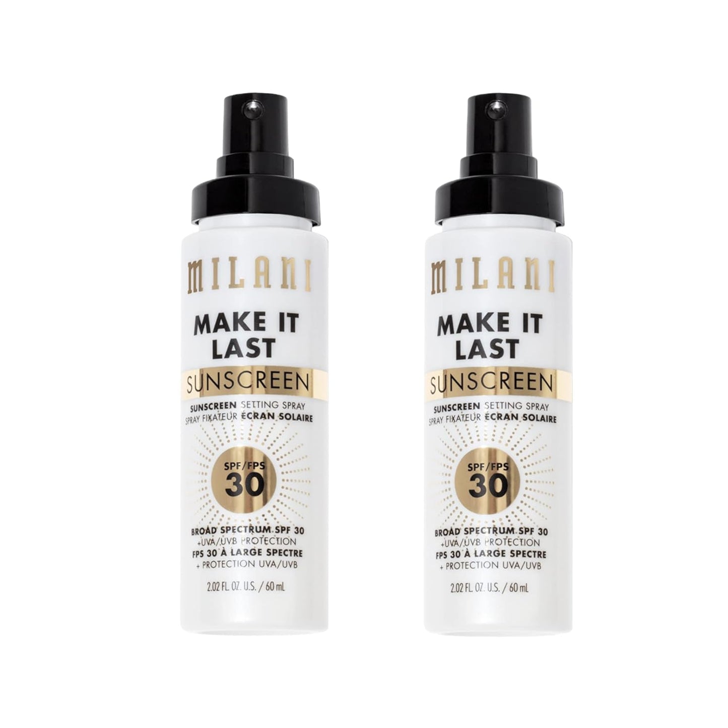Milani Setting Spray & Primer 2-Pack | Hydrating Niacinamide & Matte Charcoal