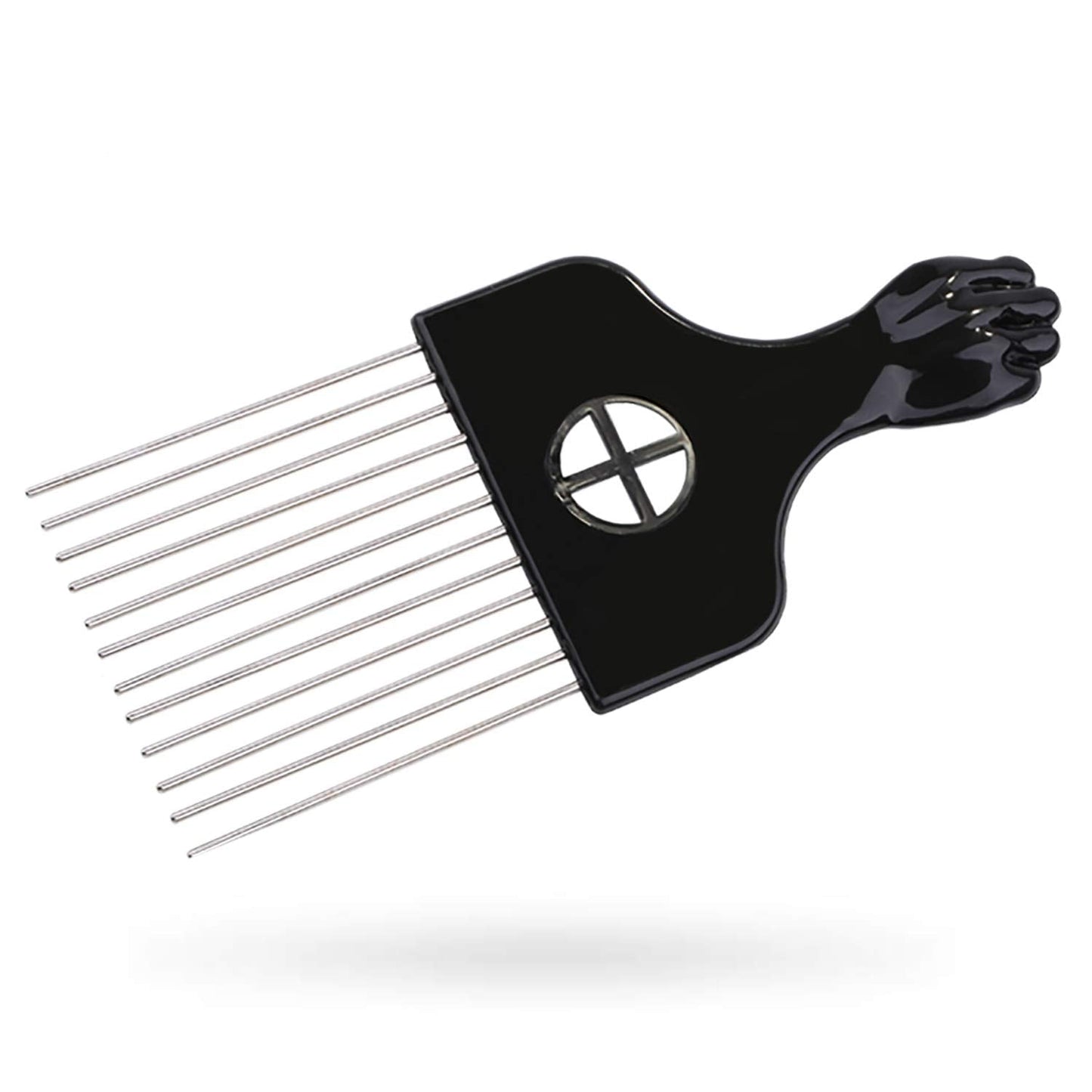 Afro Pick, Hair Pick, Metal Pick Comb, Detangle Wig Braid Hair Styling Comb, Hair Comb Pick (1 Pack)