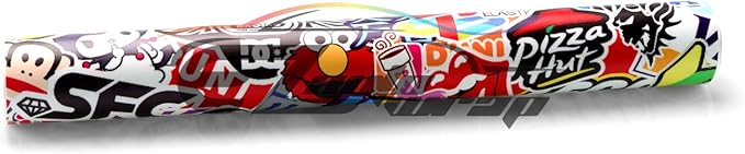 Free Tool Kit EZAUTOWRAP ES Bomber Hellaflush Anime Cartoon Car Vinyl Wrap Sticker Decal Air Release - 60"X420" (5FT X 35FT)