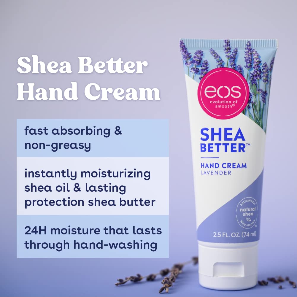 EOS Hand Cream – Pink Citrus | Natural Shea Butter Lotion for 24-Hour Hydration