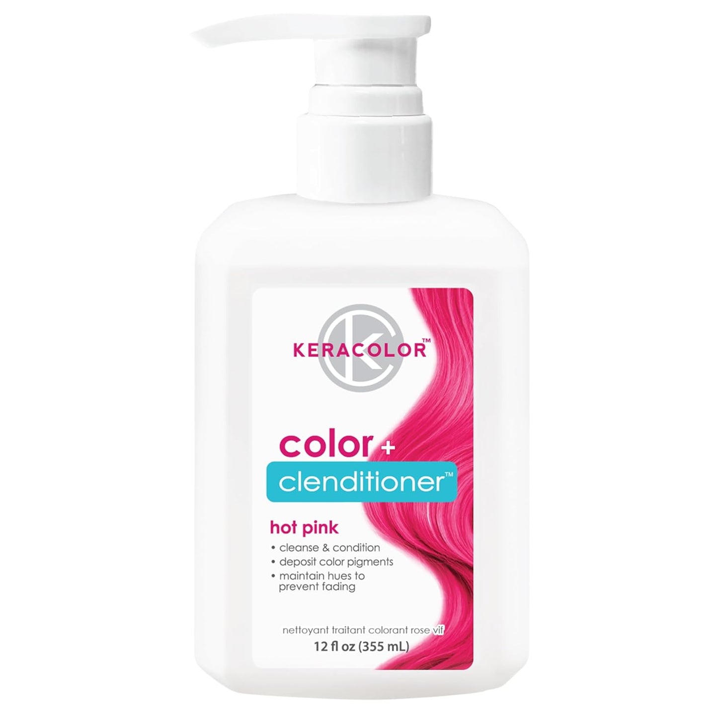 Keracolor 3-In-1 Color-Depositing Conditioner | Gently Cleanses & Conditions | 12 Fl Oz