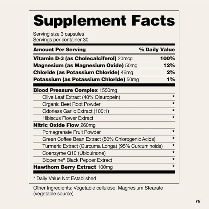 Snap Supplements Heart Health Supplements and Blood Circulation Supplements, 270 Capsules