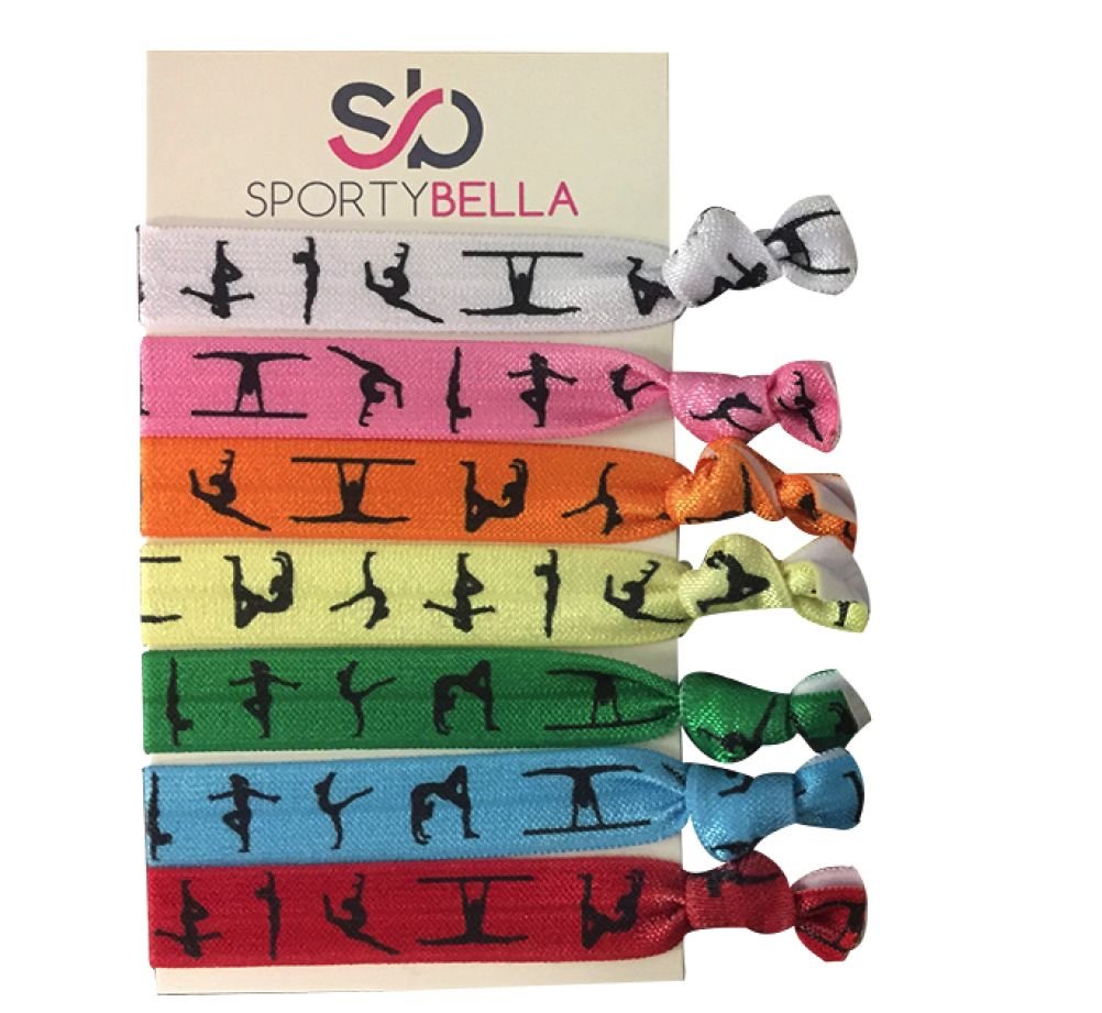 Gymnastics Hair Ties- Girls Gymnastics Hair Accessories- Gymnastics Elastics - Gift For Gymnast