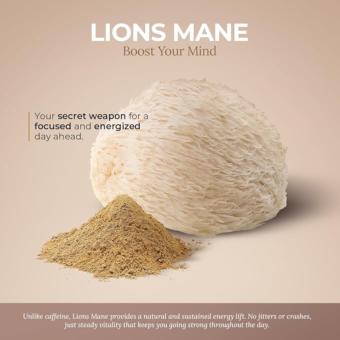 Lion’s Mane Extract Powder, Brain Superfood for Clarity, Memory & Focus - 100 g