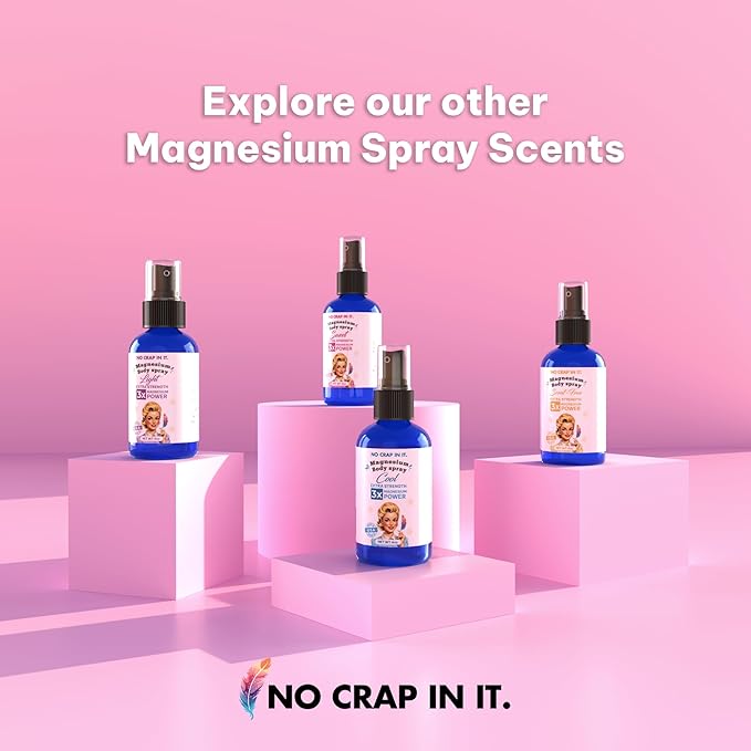 Magnesium Spray, Triple Action!- Spray Your Way to Wellness | Immediate Relief with Our Unique Magnesium Glycinate, Magnesium Citrate, Magnesium Chloride Blend Spray (Sweet)