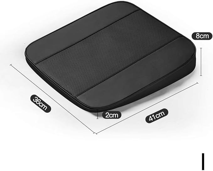 Memory Foam Car Seat Cushion for BMW X5 G05 2018-2023, Wedge Booster Lumbar Support Pad for Drivers Office with Non-Slip Base,Black-8cm