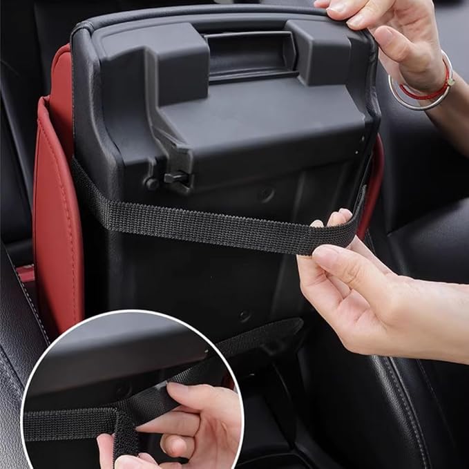 Car Armrest Pad for Mazda CX-3 CX-5 CX-30 CX3 CX30 CX5 2015-2020 2021 2022 2023 Leather Armrest Box Mat Center Console Cushion Pad Universal Armrest Seat Box Cover Protector,Red, normal