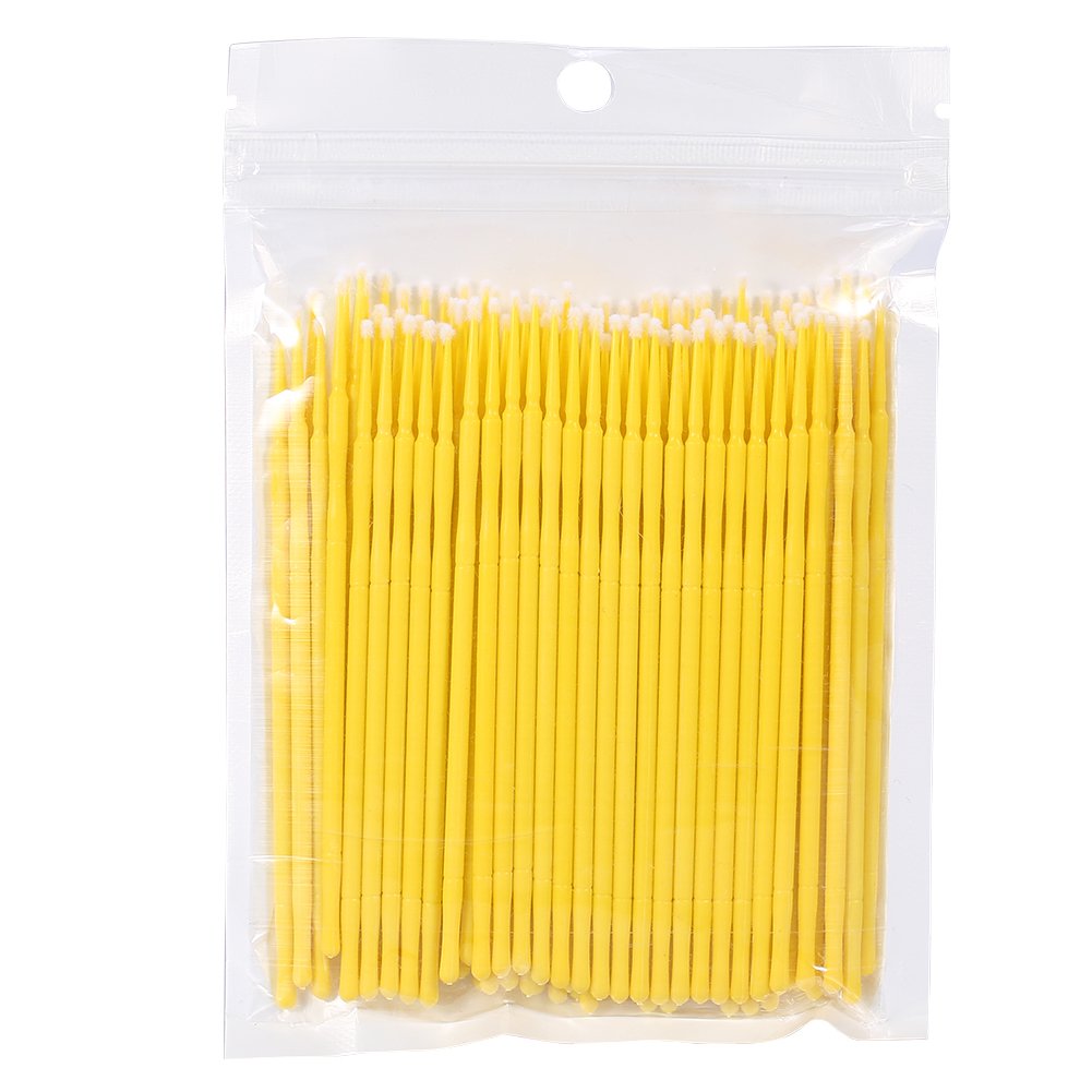 4 Colors Available 100Pcs/Bag Disposable Micro Applicator Brushes, Women Disposable Eyelash Extension Brushes For Makeup Brushes