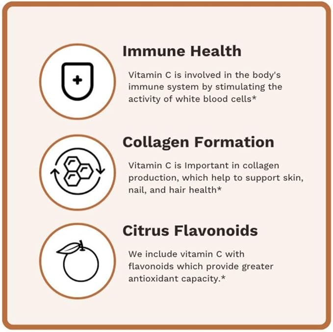 | Vitamin C Complex | 400mg Vitamin C with Acercola & Citrus Bioflavonoids + Natural D3 5,000IU