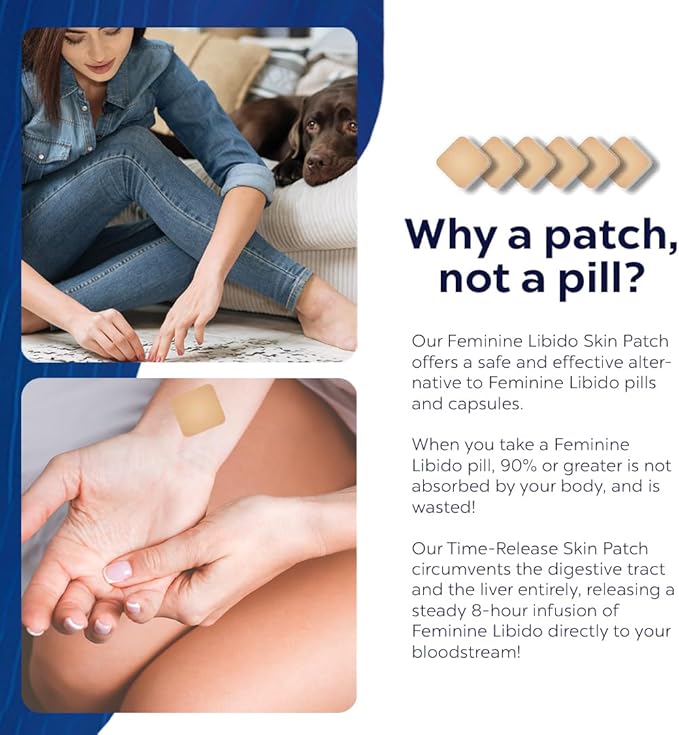 MAXIMIZE HQ Female Intimacy Patches - Oxytocin Formula Complex - Supports Love and Trust - Female Performance Enhancement Support - 8 Hour Time-Release - Gluten Free