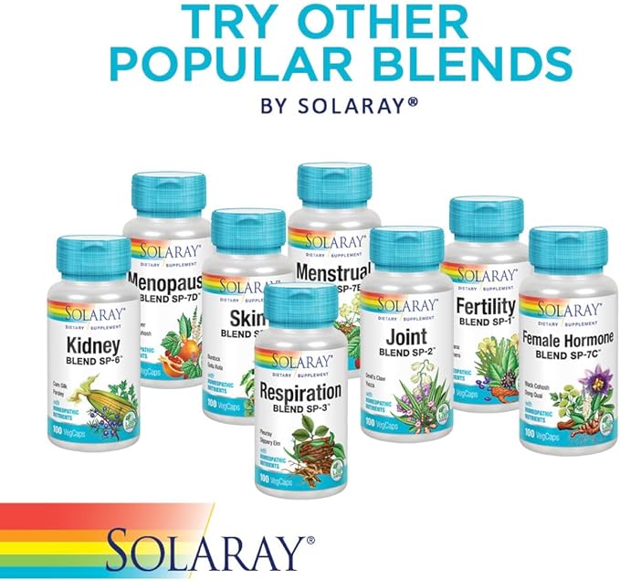 SOLARAY Sleep Blend SP-17 | Herbal Blend w/Cell Salt Nutrients to Help Support Healthy Sleep & Relaxation | Non-GMO, Vegan | 100 VegCaps