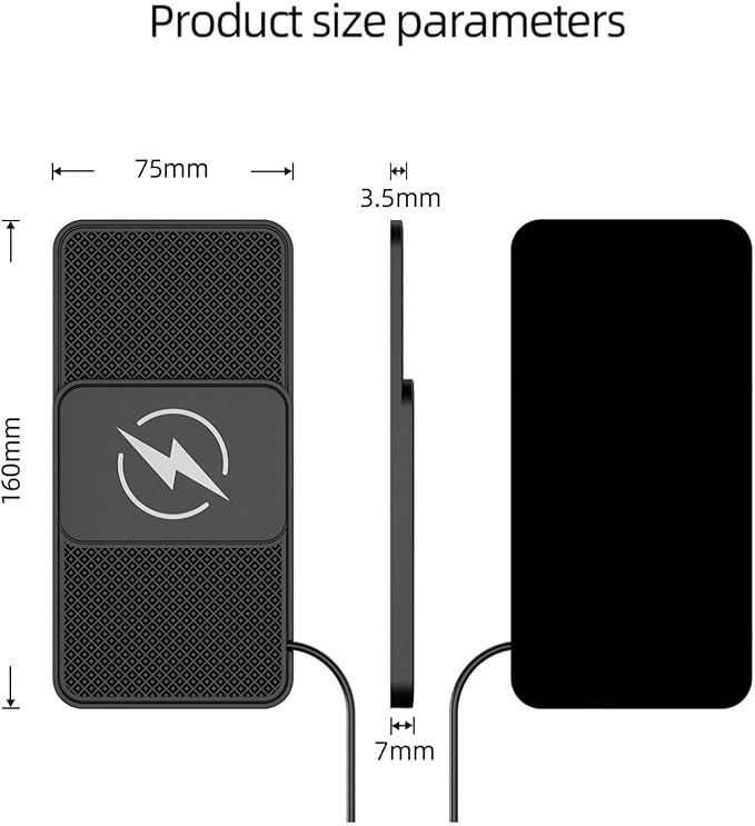 Car Wireless Phone Charger for Suzuki Celerio Ignis Jimny Kizashi Ignis, Non-Slip Fast Inductive Chargers Charging Pad Type-C Fastcharger Auto Electronic Accessories