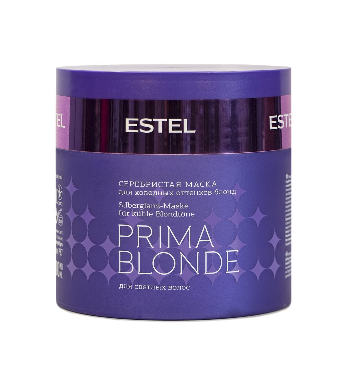Estel Prima Blonde Purple Hair Mask For Cold Blond Shades, 300 Ml