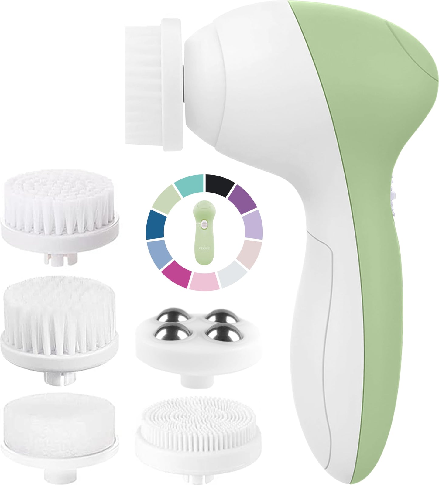 Face Scrubber | Facial Cleansing Brush Exfoliator Skin Care Products Beauty Products Powered Electric Wash Exfoliating Spin Clea