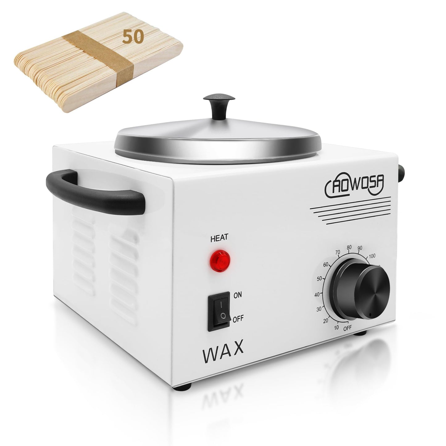 Single Professional Electric Wax Heater Machine For Hair Removal - Large Paraffin Pot With Adjustable Temperature, Facial Skin B