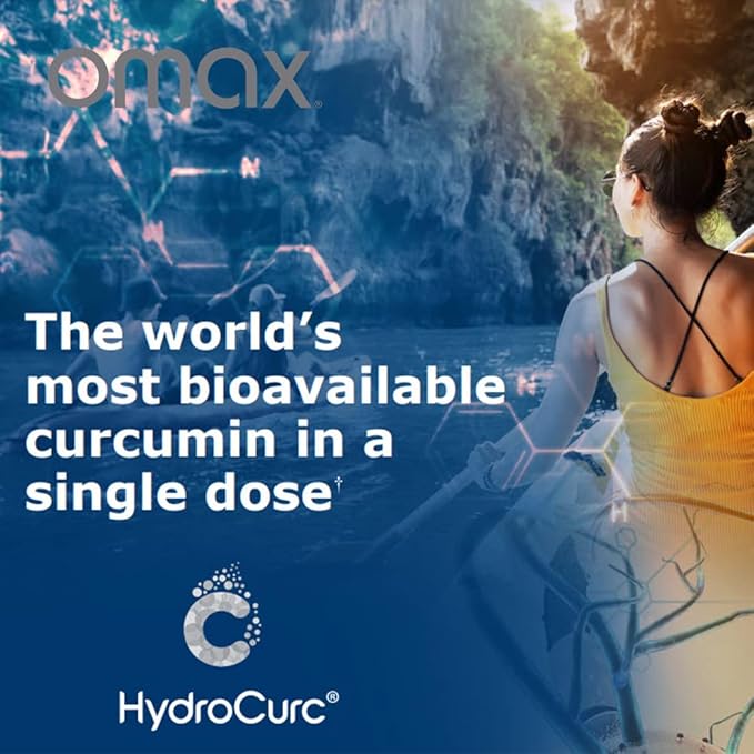 Omax HydroCurc Turmeric Curcumin Softgels, Highly Bioavailable, Nanoparticle Potency & Absorption (60 Softgels)
