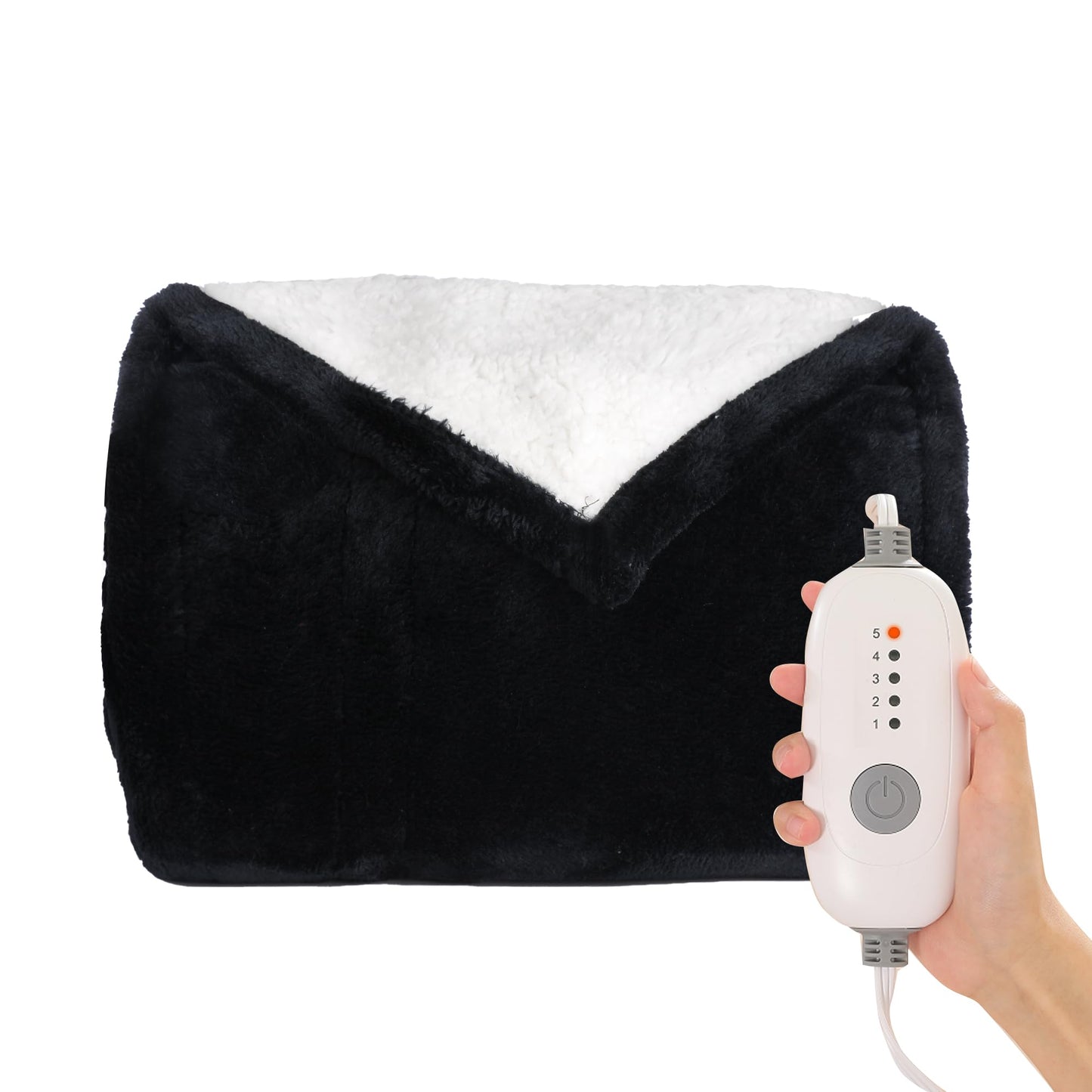 Heated Blanket Electric Blanket Full Size 72''x84'', Soft Flannel Heating Blanket with 1-10 Hour Auto Off - 6 Heat Settings - Machine Washable - Dark Grey