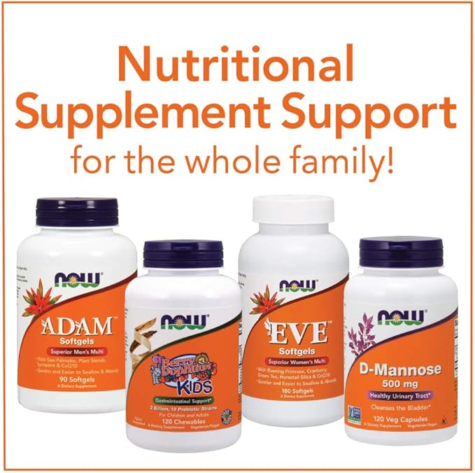 NOW Foods Supplements, Fiber-3, Certified Organic, Non-GMO Project Verified, Psyllium Free, with Organic Golden Flax Meal, Acacia & Inulin, 16-Ounce