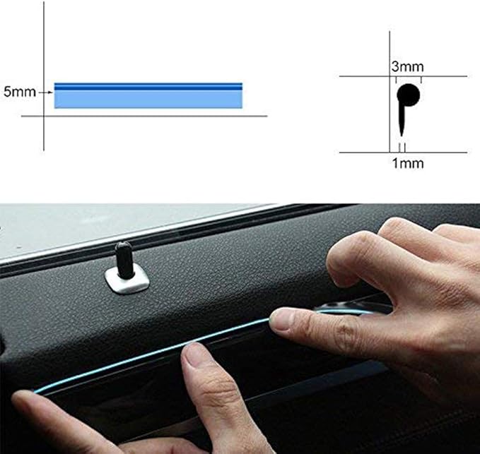 ABALDI USB Neon Light Tube 2M/6FT El Wire Led Flexible Light Strip for Cars DC 5V Glowing Strobing Electroluminescent Light Glowing Neon Lights (Purple)