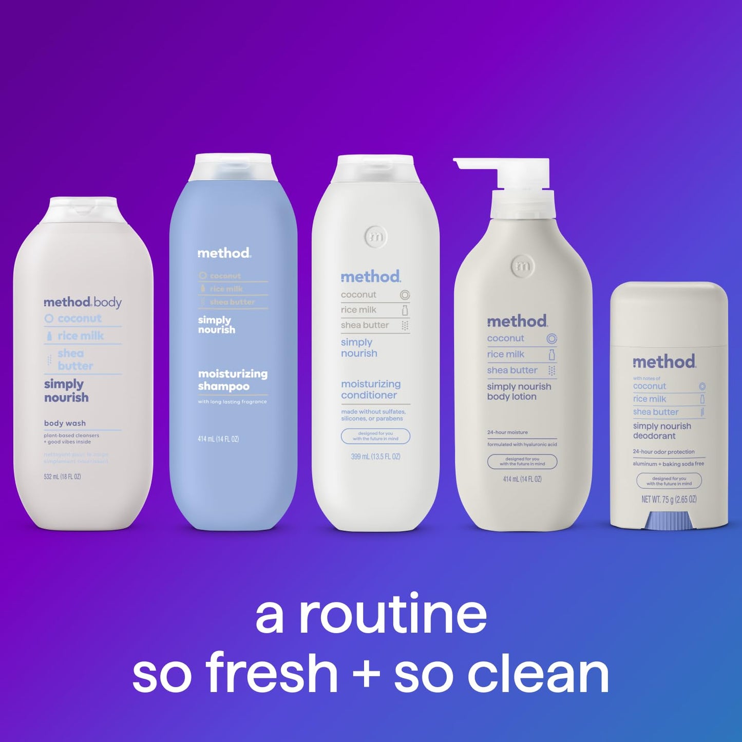 Method Body Wash | Sea + Surf | Biodegradable & Paraben-Free | 28 Oz