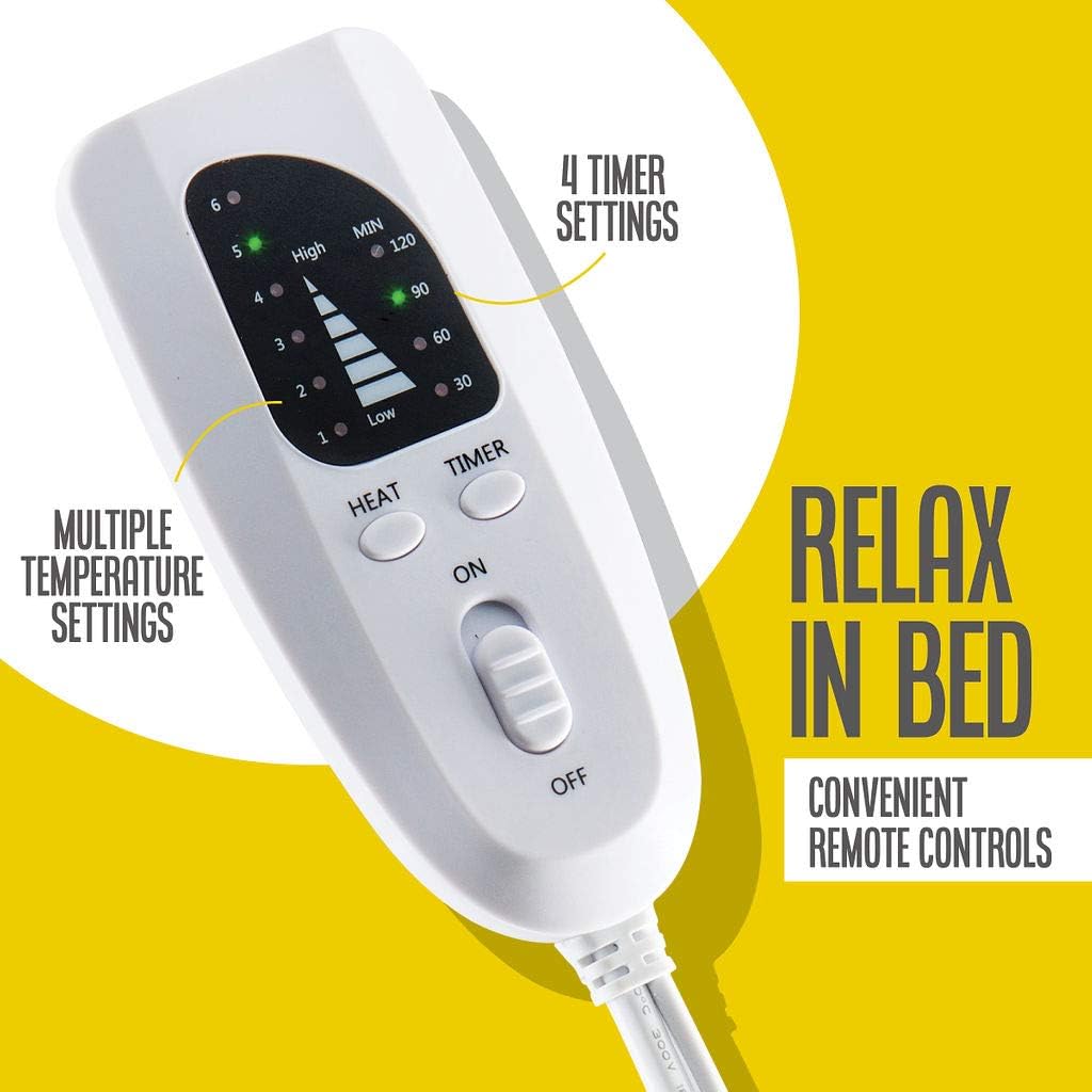Heating Pad Electric Heating Pad Best Heating Pad for Back Pain and Cramps Relief 2 Hour Auto Off Measures Moist Heating Pad Many Adjustable Setting