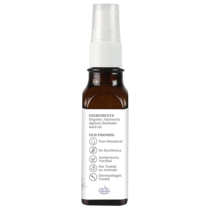 Aura Cacia Organic Skin Care Oil, Baobab, 1-Fluid Ounce (Pack of 2)