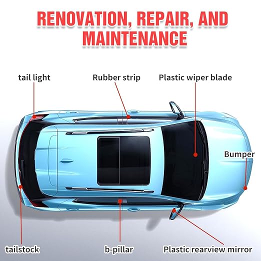 Plastics Parts Crystal Coating, 2025 New Car Crystal Coating for Car Plastic Parts, Coating Agent for Automotive Plastics, Crystals Coating Plastic Restorer, Cars Trim Restorer with Sponge (4)