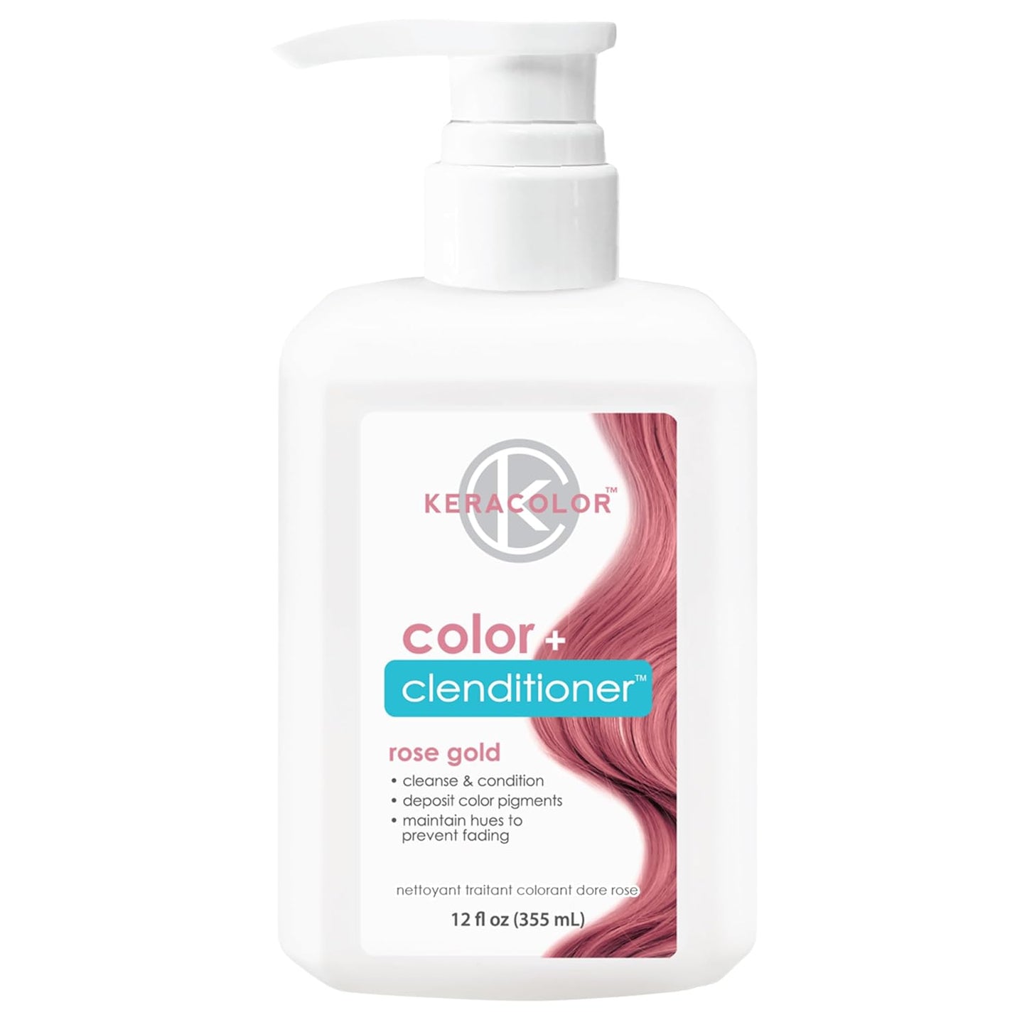 Keracolor Color + Clenditioner | 3-In-1 Color-Depositing Conditioner | 12 Fl Oz