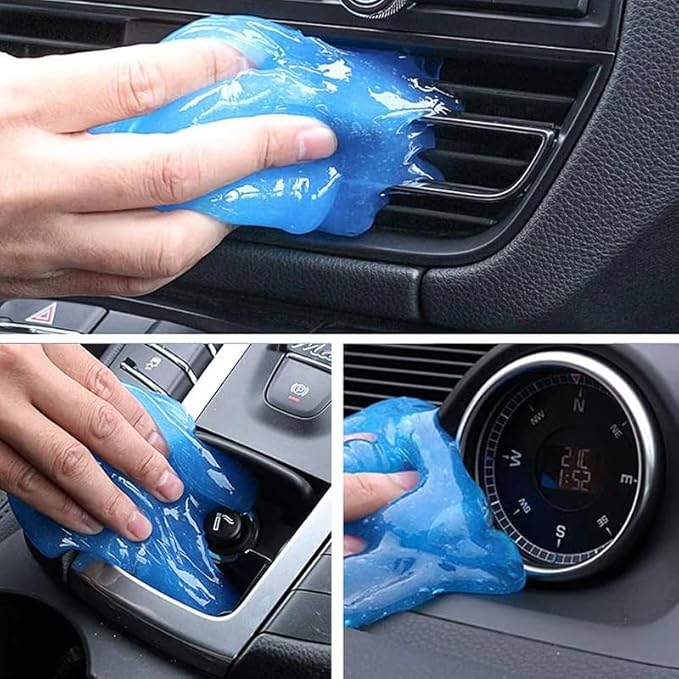 Car Cleaning Gel Compatible with Lincoln Town, 200g Detailing Putty for Auto Vents, Dashboard, Cup Holders - Reusable Multifunctional Dust Remover,200g*2