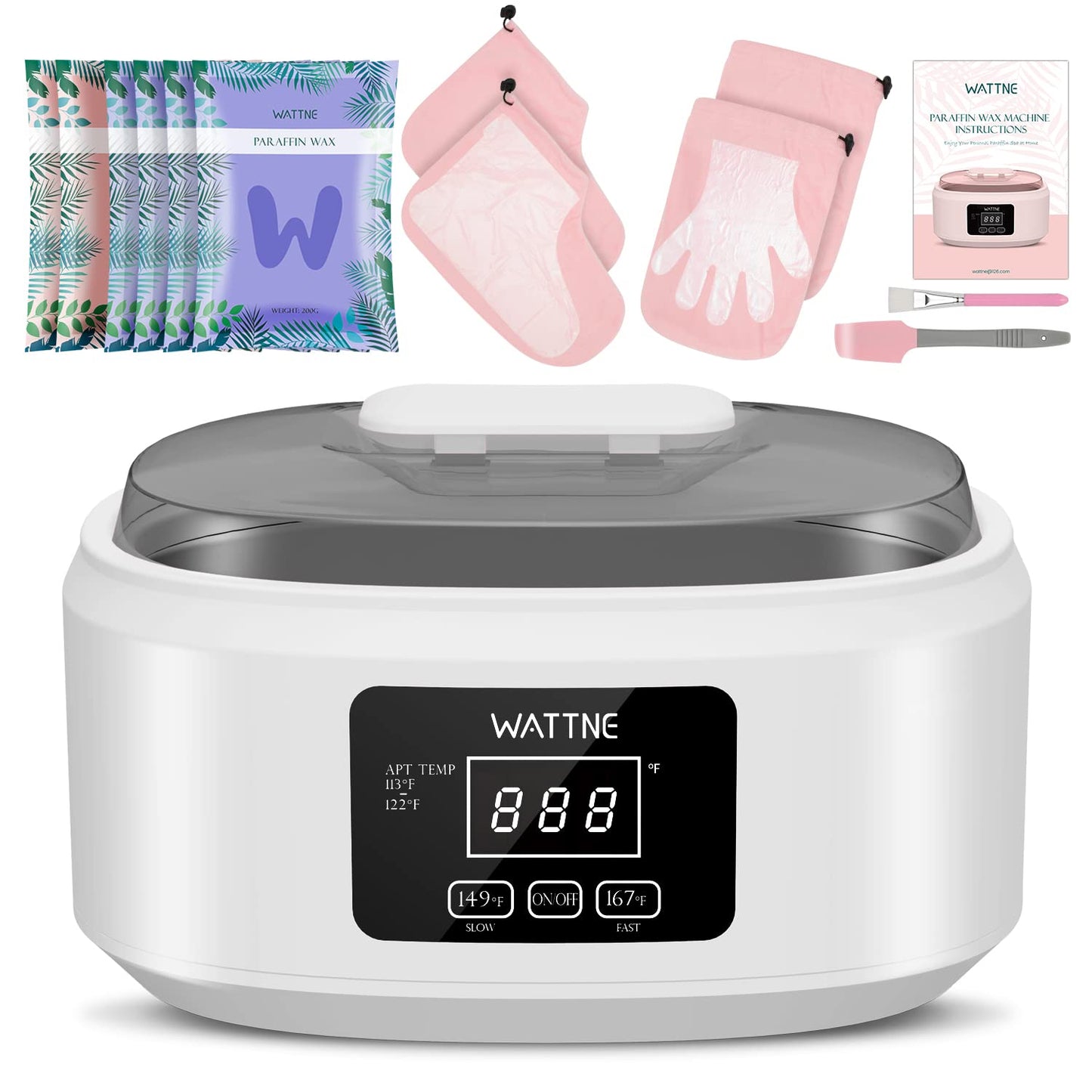 Paraffin Wax Machine for Hand and Feet -Paraffin Wax Warmer Moisturizing Kit Auto-time and Keep Warm Paraffin Hand Wax Machine f