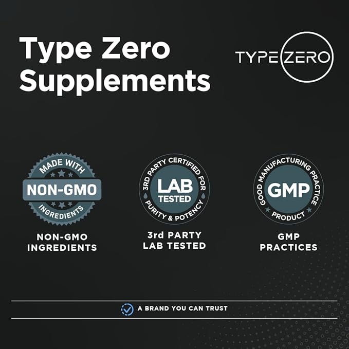 Type Zero Magnesium Glycinate (210mg | 180 Capsules) Pure, Non-GMO, Gluten Free, Natural High Absorption Magnesium Supplement