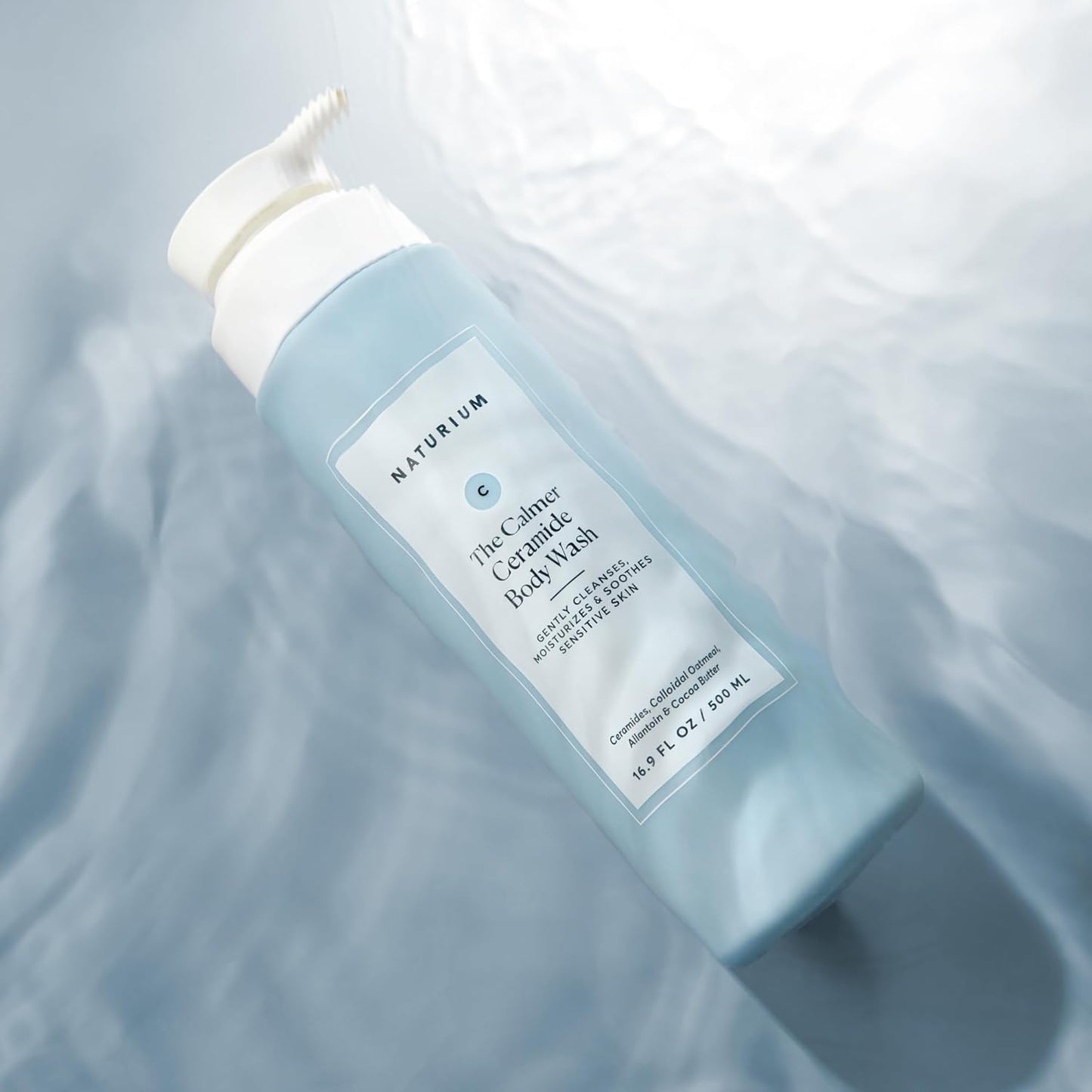 Naturium Calmer Ceramide Body Wash | Fragrance-Free & Moisturizing | 16.9 oz