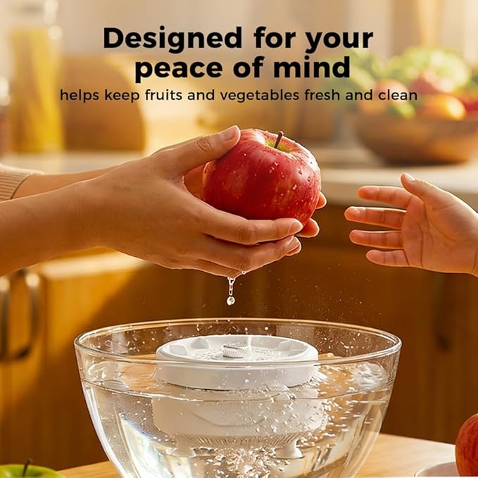 2026 New Fruit and Vegetable Cleaner Machine, Fruit Washing Device Titanium Electrolysis Fruit and Veggie Cleaning Machine, Waterproof Food Purifier for Fruits, Vegetables, Meat and Tableware (2)