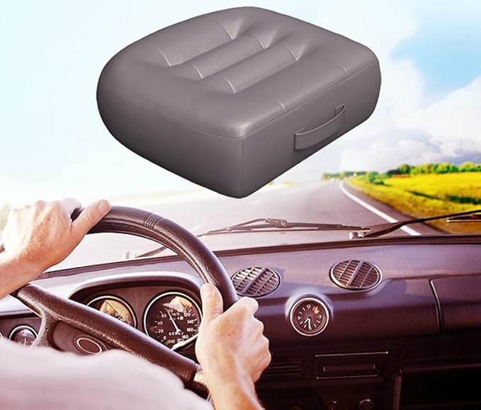 Back Cushion for Office Chair/with Carry Handle Car Seat Cushions for Short People Lower Back Pain Relief-for Car/Wheelchair/Computer and Desk Chair/Seat Cushion Pillow for Office Chair/Blue