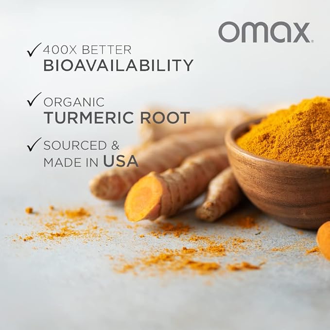Omax HydroCurc Turmeric Curcumin Softgels, Highly Bioavailable, Nanoparticle Potency & Absorption (60 Softgels)
