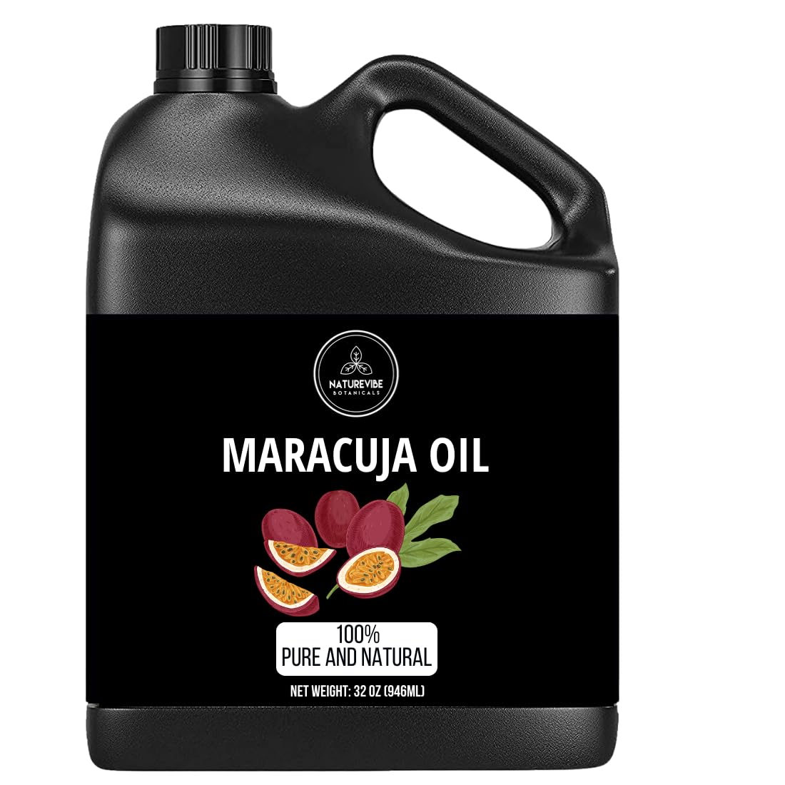 Naturevibe Botanicals Maracuja Oil 32 Ounces | 100% Pure And Natural | Great For Skin Care And Hair Care