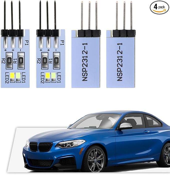 NJSBYL 4PCS LED Door Handle Circuit Board for B-MW 3 4 5 Series X1 M4 Gran Turismo Touring Sedan Convertible Coupe F10 F30 F31 F32 F33 F34 F36 F48 F82 F83 Blue-White Ambient Lighting