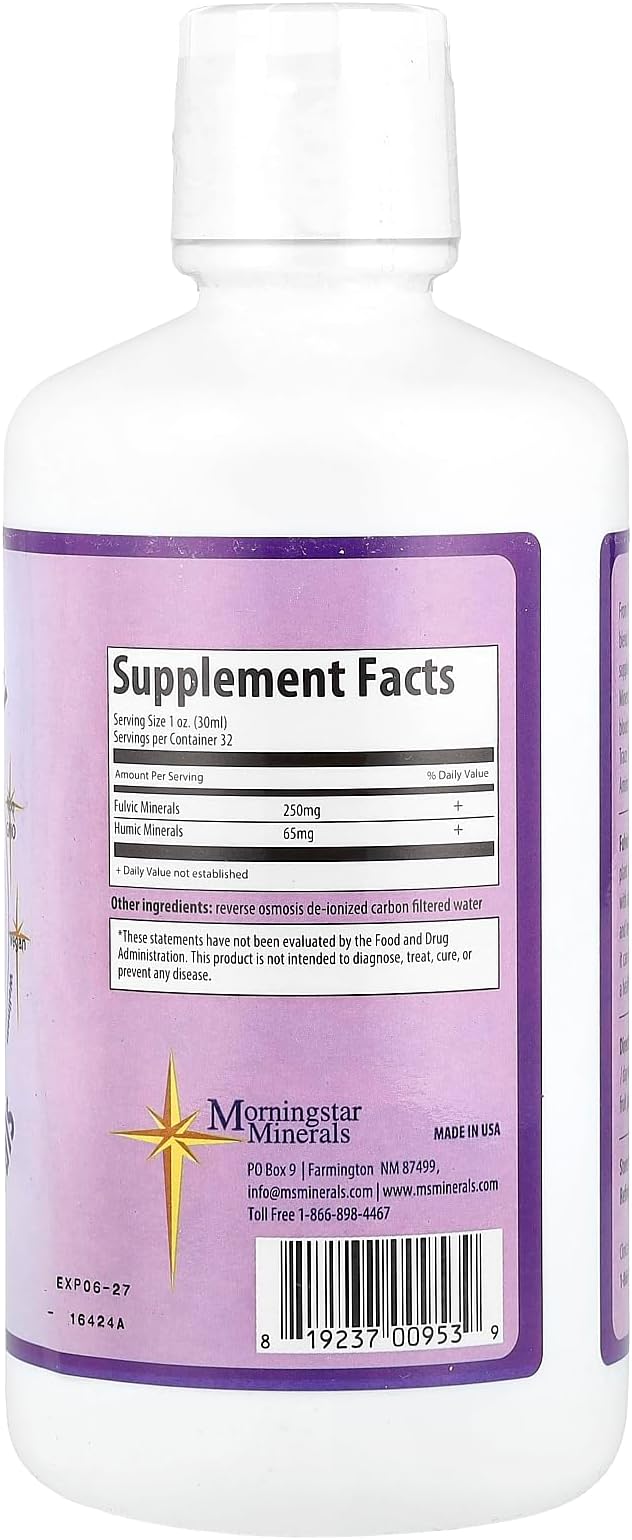 Morningstar Minerals Inner Vitality, Fulvic/Humic Minerals, 32 oz (946 ml)