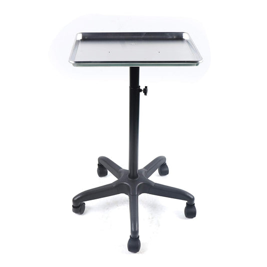 Salon Instrument Tray, Premium Aluminum Salon Tattoo Rolling Tray Station Mobile Beauty Trolley Cart Equipment Hairdressing Stor