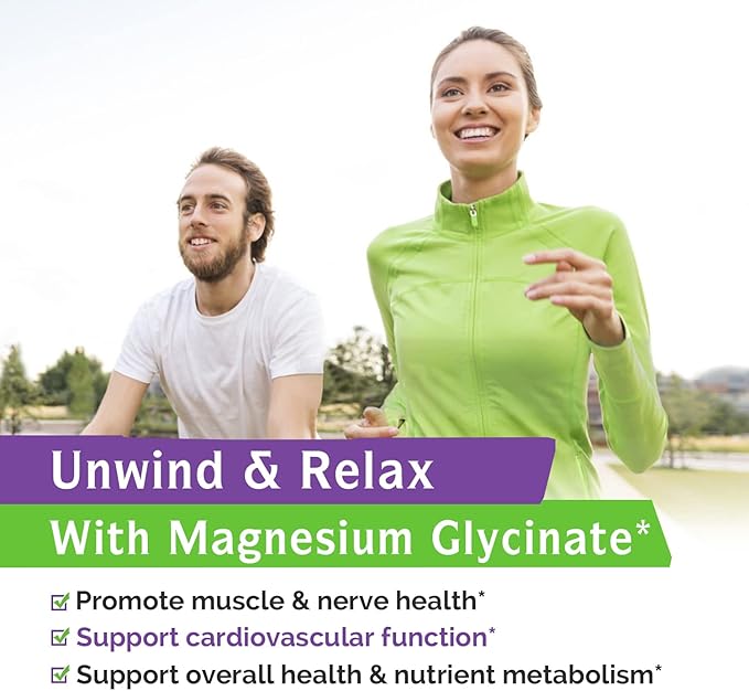 Innate Vitality Magnesium Glycinate 500mg | 70mg Elemental Magnesium Supplement- High Absorption, Non Buffered, Non-GMO & No Gluten - Nerve, Muscle, Bone Health - 120 Vegan Capsules Magnesio