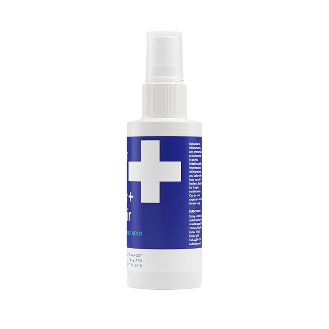 emuaid Clear + Repair Hypochlorous Acid Skin Spray, Hydrating Face and Mist Protection, Multi-Use Care for Sensitive Skin, Travel Size, 2 Pack
